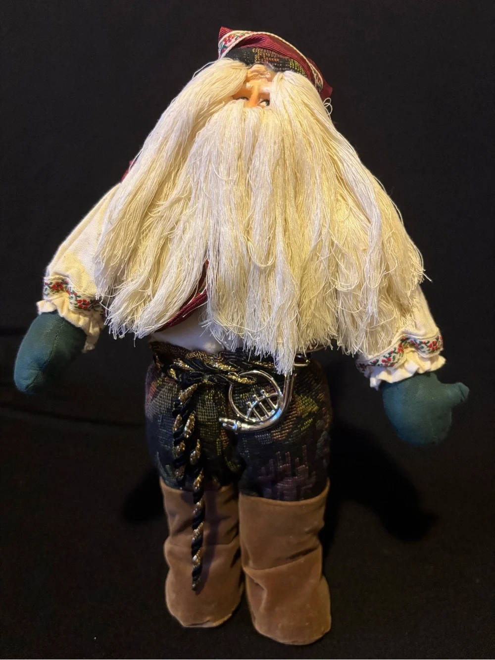 Plush St Nicholas or Old World Christmas Santa Figure.
